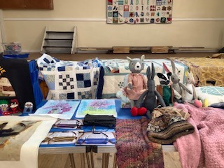 some of the fabulous items made during the last 18 months, taken at the Grand Show and Tell on 14 September.